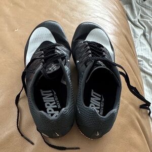 Nike Men’s Black and White Sprint Track Shoes